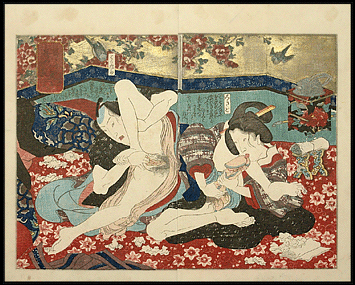 Shunga – Utagawa Kunimori II.