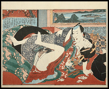 Shunga – Utagawa School – Embrace – c.1840.
