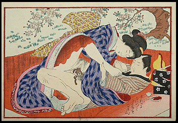 Shunga – Tomioka Eisen – Picnic – c.1890s.