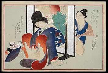 Shunga – Tomioka Eisen – Masturbation – c.1890s.