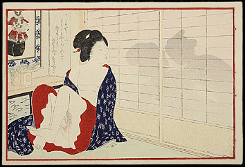 Shunga – Tomioka Eisen – Silhouettes – c.1890s.