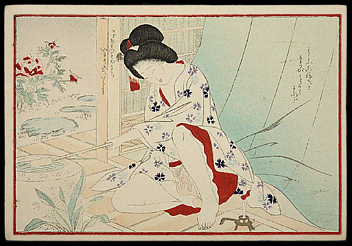 Shunga – Tomioka Eisen – Secret Seductor – c.1890s.