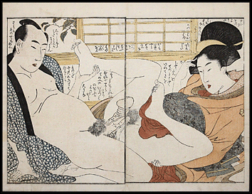 Important Utamaro – Relaxing – The Laughing Drinker – c.1803.