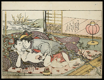 Shunga – Utamaro II – Penis Massage – c.1800.