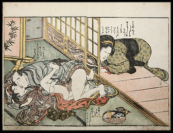 Shunga – Utamaro II – Female Voyeur – c.1800.