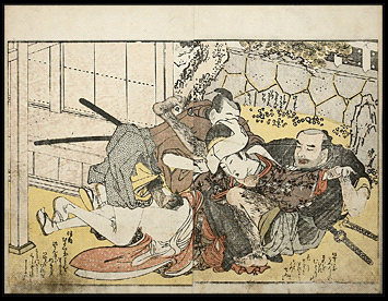Shunga – Utamaro II – Rape Scene – c.1800.