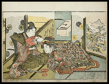 Shunga – Utamaro II – Young Samurai – c.1800.