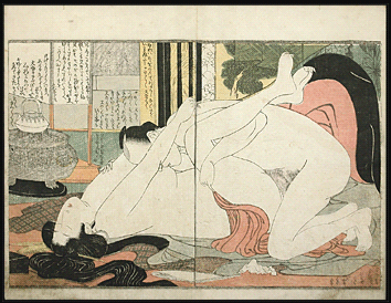 Utamaro/Hokusai – Nipple Sucking – c.1803-1806.