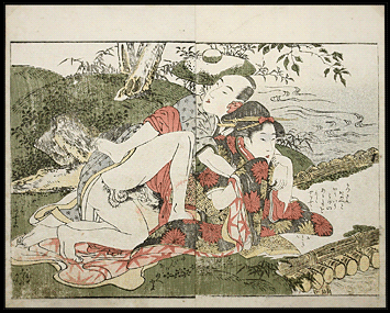 Utamaro – Bridge – Picture Book Of The Chinese Brocade – c.1802.