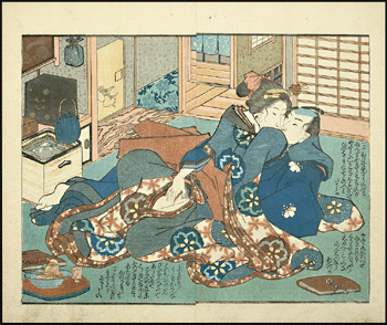 Kuniyoshi – Foreplay – c.1840.