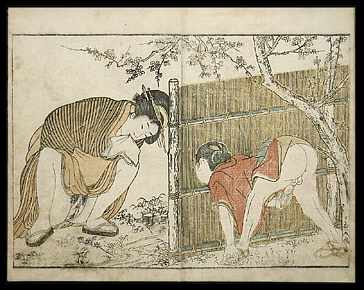Shunga � Utamaro � Famous Peeking Scene � c.1800.