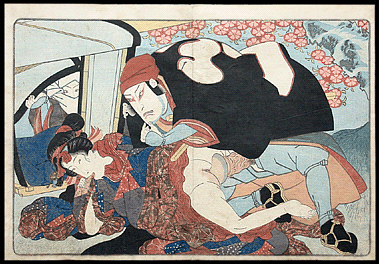 Utagawa Kuniyoshi – Portable Litter – c.1833.