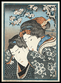 Shunga – Kunisada – Young Lovers – c.1839.
