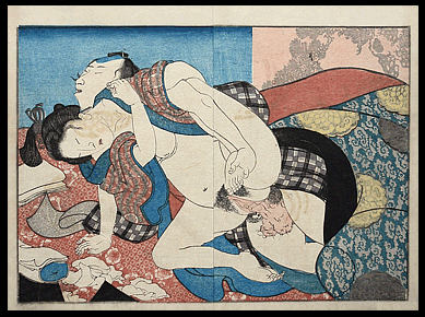 Shunga – Kuniyoshi – Pregnant Lady – c.1853.