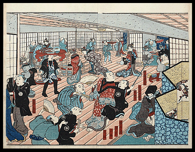 Shunga – Kuniyoshi – Inside The Brothel – c.1853.