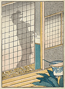 Shunga – Kuniyoshi – Silhouet – c.1853.