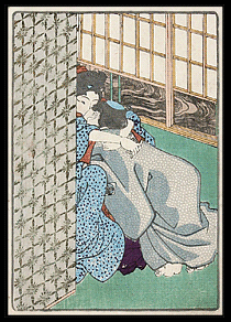 Shunga – Utagawa Kunisada – Secret Encounter – c.1842.