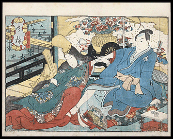 Shunga – Kuninao – Aristocratic Lovers – c.1854.