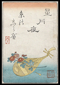 Shunga – Kuninao – Shamisen – c.1854.