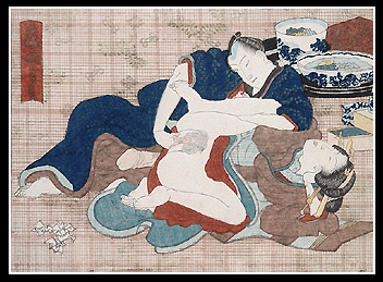 Surimono Shunga – Utagawa School – Preparation – c.1830.