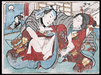 Koban Shunga – Utagawa School – Fingering – c.1850.