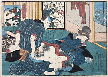 Shunga – Keisai Eisen – Cushion – c.1838.