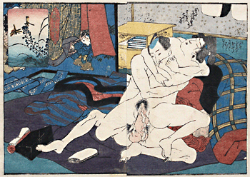 Shunga – Keisai Eisen – Full Monty – c.1838.