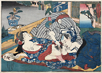 Influential Shunga – Keisai Eisen – Cunnilingus – c.1838.