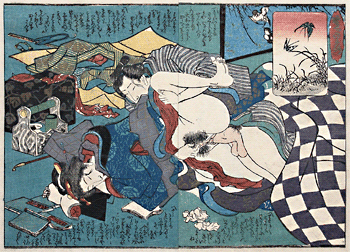 Shunga – Keisai Eisen – From The Rear – c.1838.