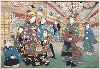 Shunga – Keisai Eisen – Geisha Parade – c.1838.