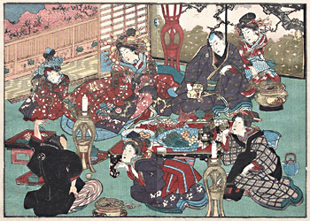 Shunga – Keisai Eisen – Geisha’s and Clients – c.1838.