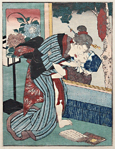 Shunga – Keisai Eisen – Secret Encounter – c.1838.