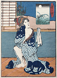 Shunga – Keisai Eisen – Bathrobe – c.1838.