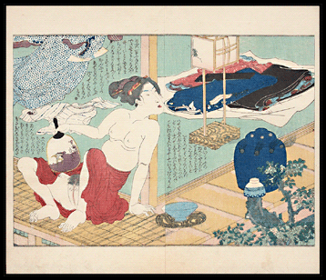 Shunga – Utagawa Kunisada – Cooling Off – c.1855.