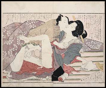 Harukawa Goshichi – Rare Osaka School Design – Post-Coital – c.1810.