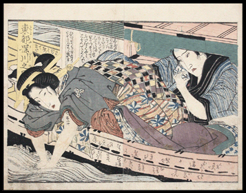 Shunga – Keisai Eisen – Clear Mirror – Pleasure Boat – c.1820.