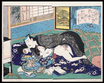 Disturbing Shunga  Koikawa Shozan  Missionary Pose  c.1860.
