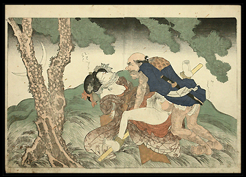 Macabre Shunga Masterpiece - From The Famous Four Seasons Series - 