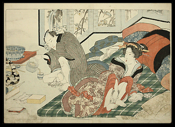 Post-Coital - From The Famous Four Seasons Series - Utagawa Kunisada - c.1827.