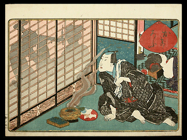 Unsuspecting Sleeping Beauty - Kunisada II - C.1850.
