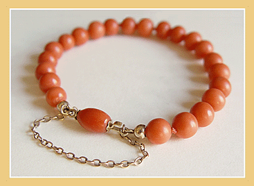 ANTIEKE BloedKoraal Armband.