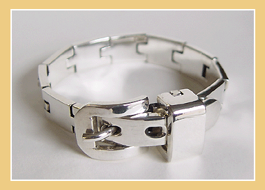 Zware Zilveren Design Schakel-Armband. ' Versani New-York ' - GESP - Sterling 925.